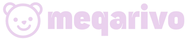 Logo of meqarivo with a bear icon in purple on a white background